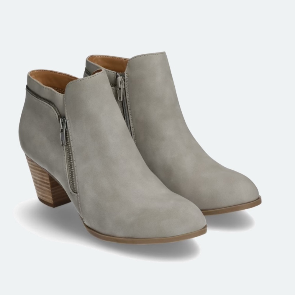 Report Gray Ankle Booties 2.5 inch height